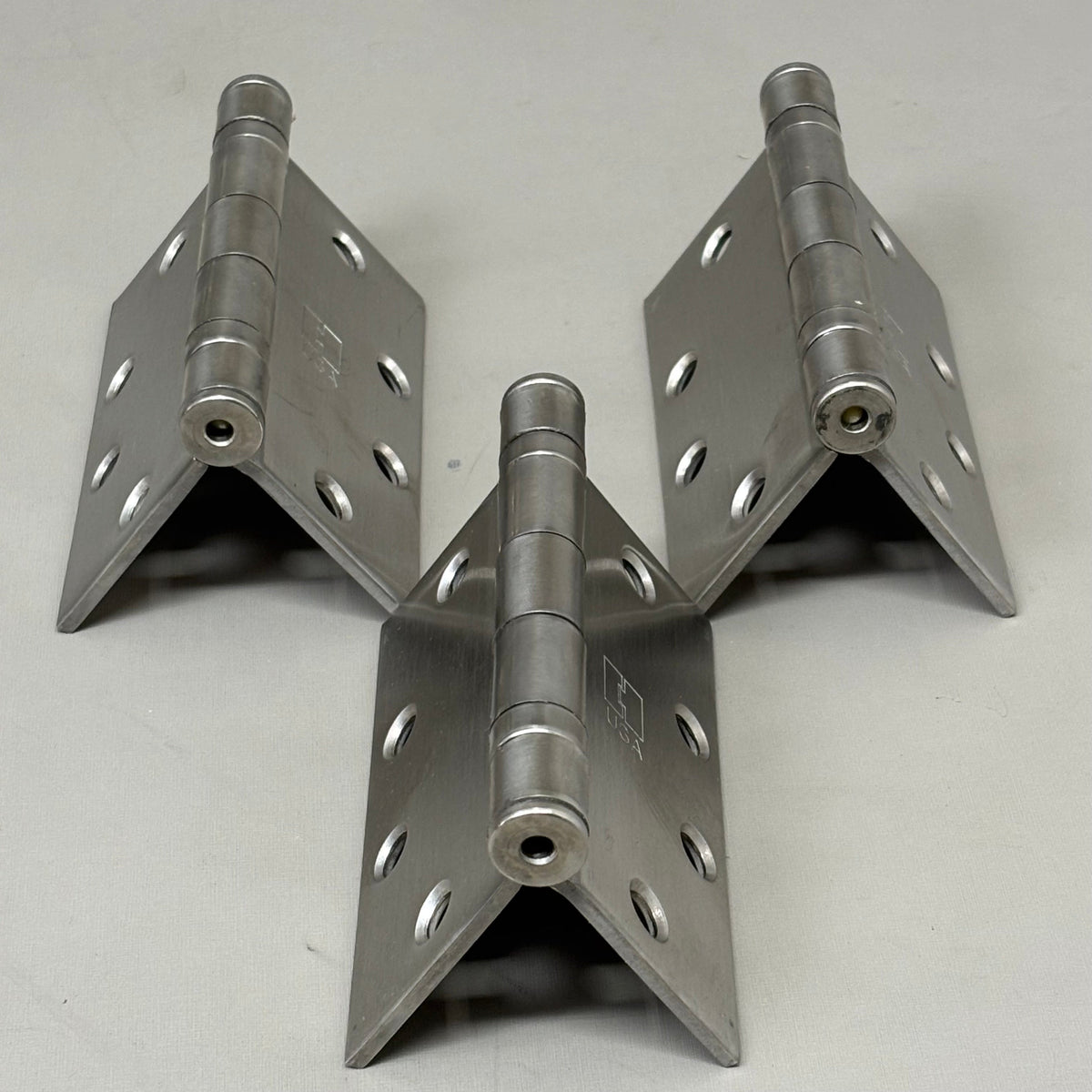 HAGER (3 PACK) Full Mortise Hinge 5 Knuckle Stainless Steel BB1191 Series 4.5"