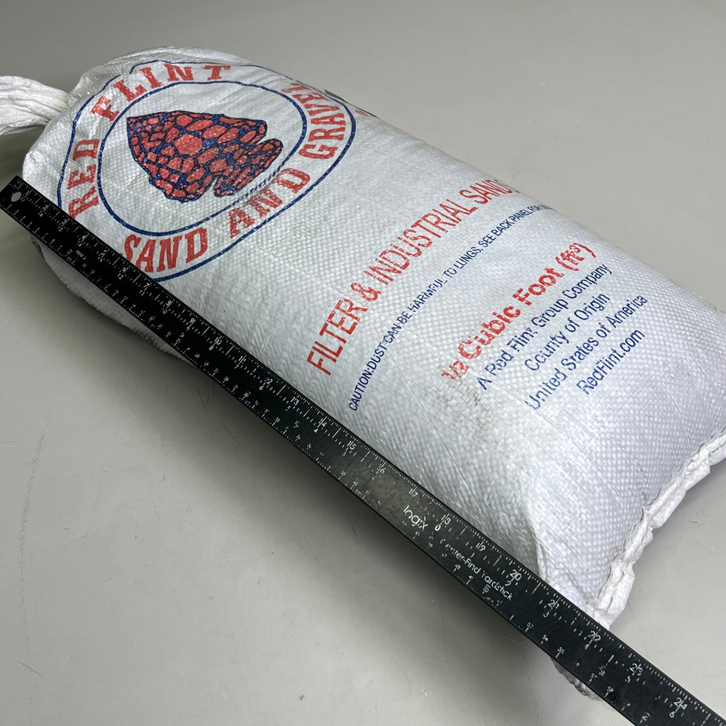 ZA@ RED FLINT Filter and Industrial Sand Sz 1/2 Cubic Foot ft3