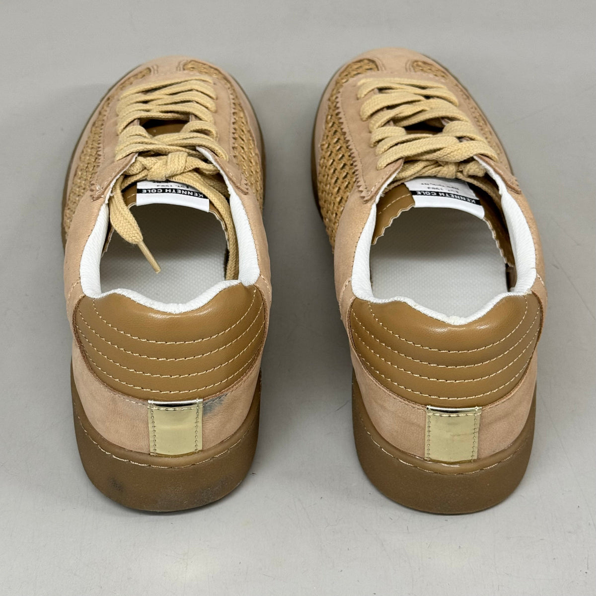 KENNETH COLE Sam Raffia Mesh Sneaker Women's Sz 11 Natural Mesh KL23SAM07