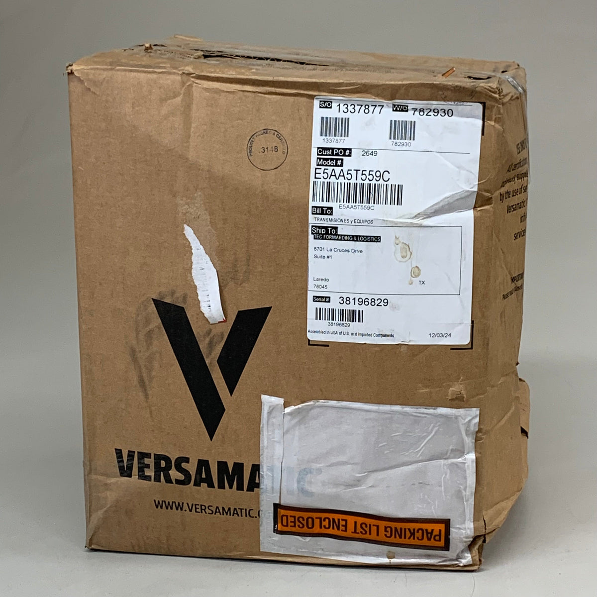 VERSAMATIC Air Operated Double Diaphragm Pump 1/2"  E5AP5T559C