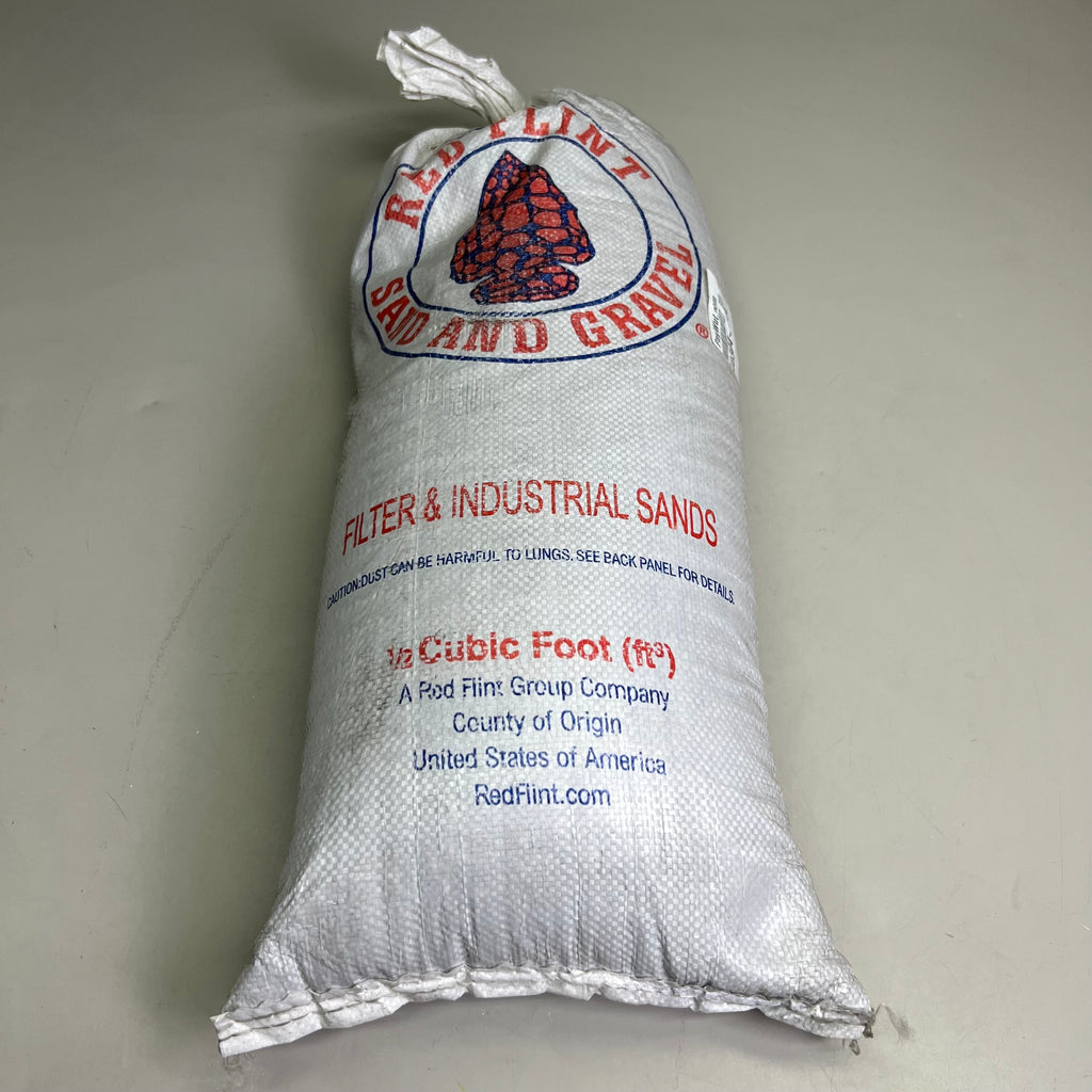 ZA@ RED FLINT Filter and Industrial Sand Sz 1/2 Cubic Foot ft3