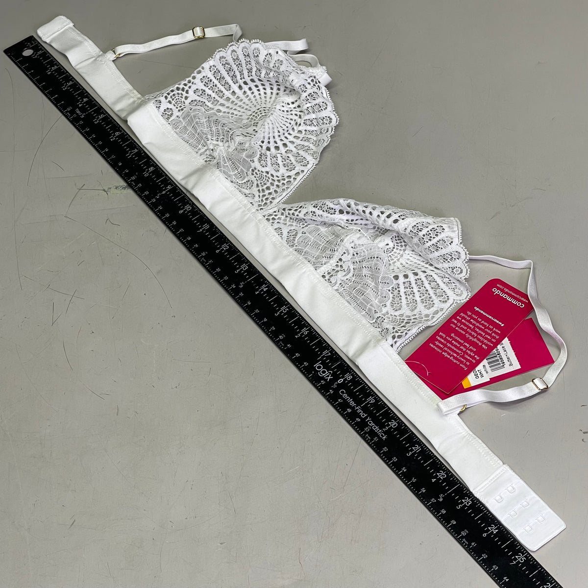 COMMANDO Butter + Lace Bralette Small White GEO500WHT