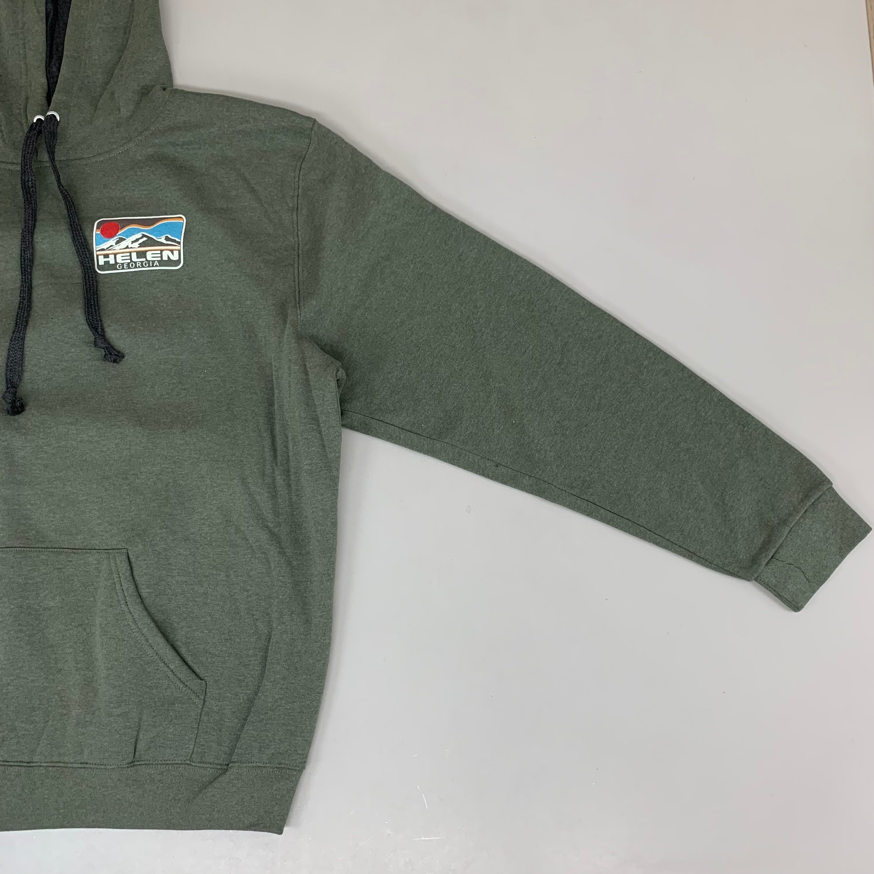 LONEROCK Helen Georgia Tie Hoodie Sz 2X-Large Green