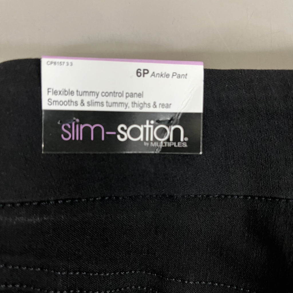 MULTIPLES Ankle Pants Petite Women's Sz 6P Black
