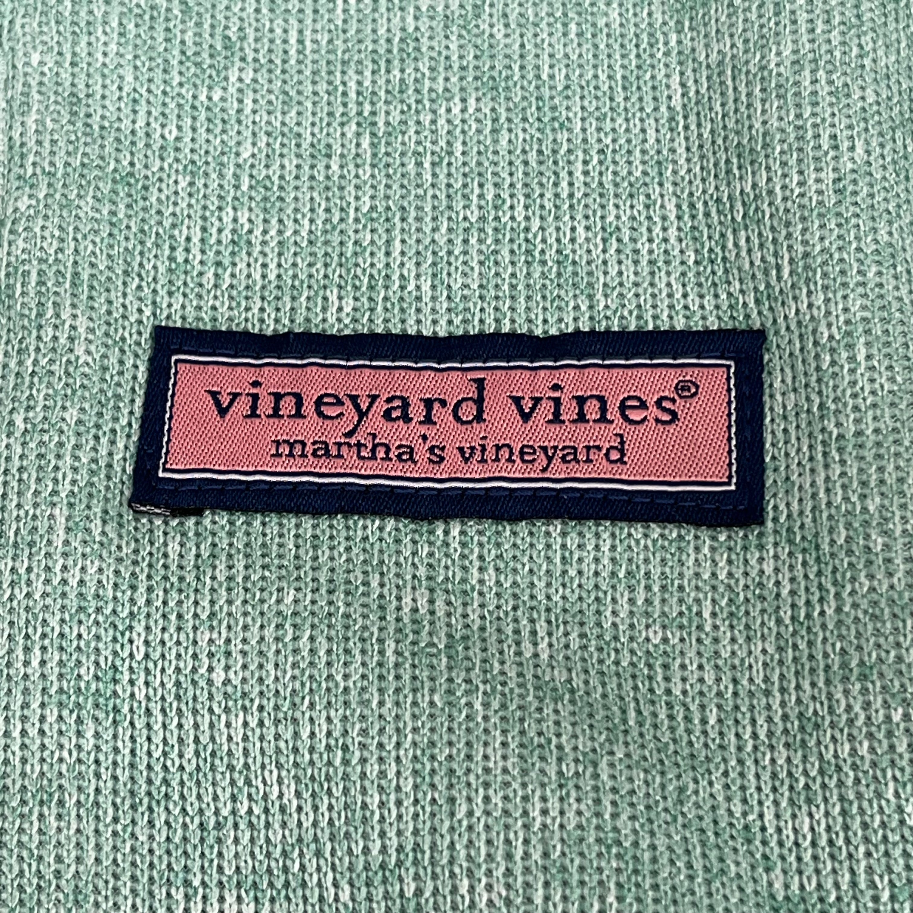 VINEYARD VINES Martha's Vineyard Men's Teal Green Half Zip Pullover Sz-S