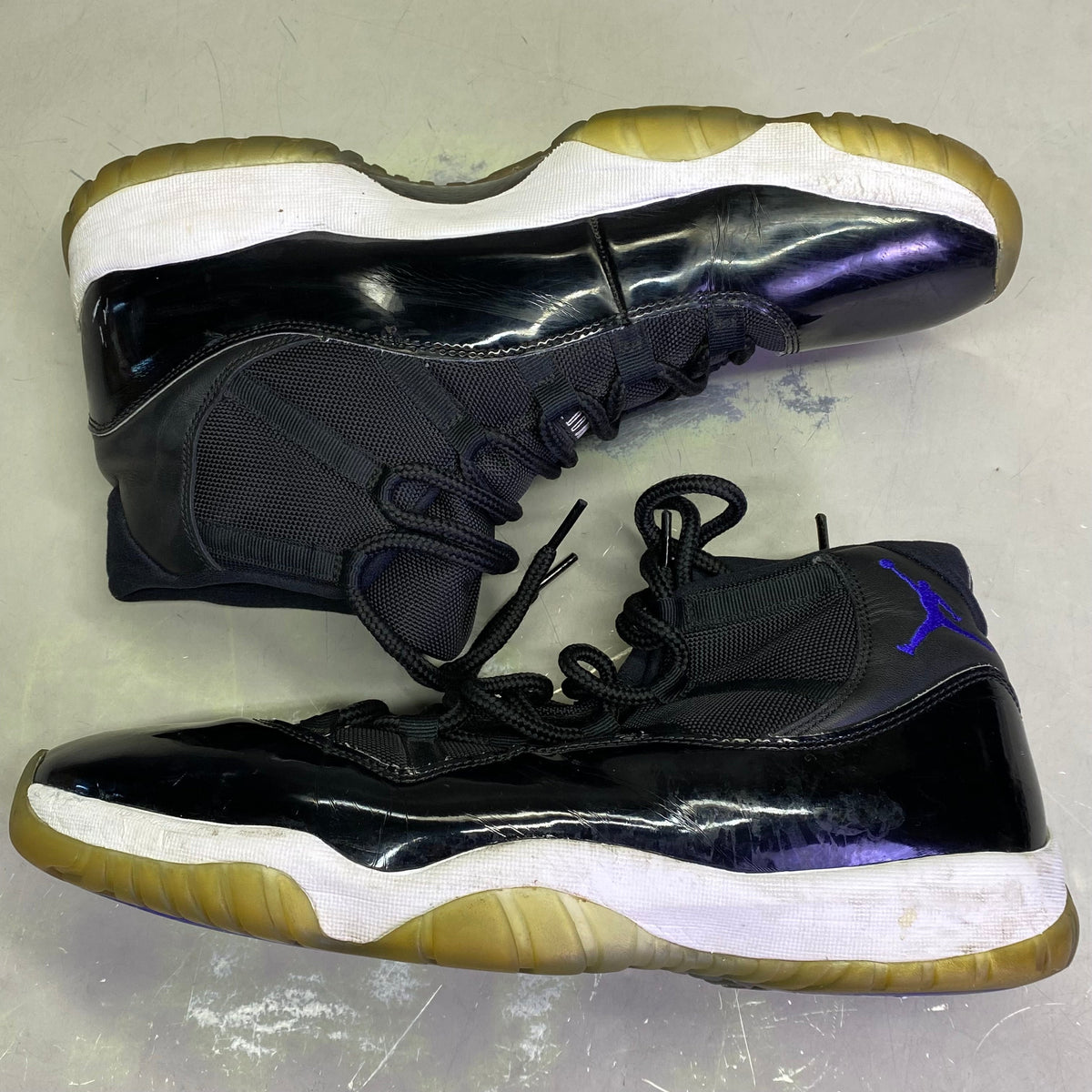 NIKE Air Jordan Space Jam 2016 Shoes Men's Sz 14 Black/White/Blue (Pre-Owned)