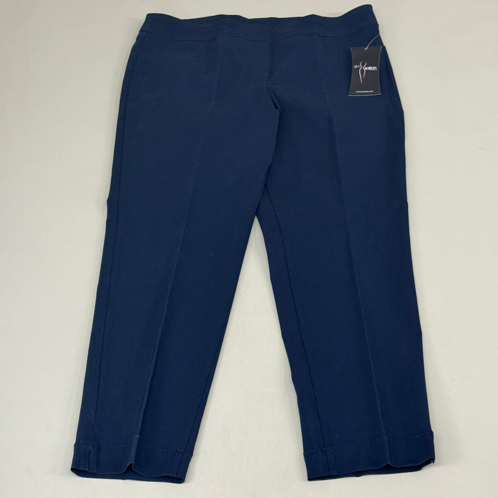 MULTIPLES Ankle Pants Petite Women's Sz 16 Midnight M48716PM