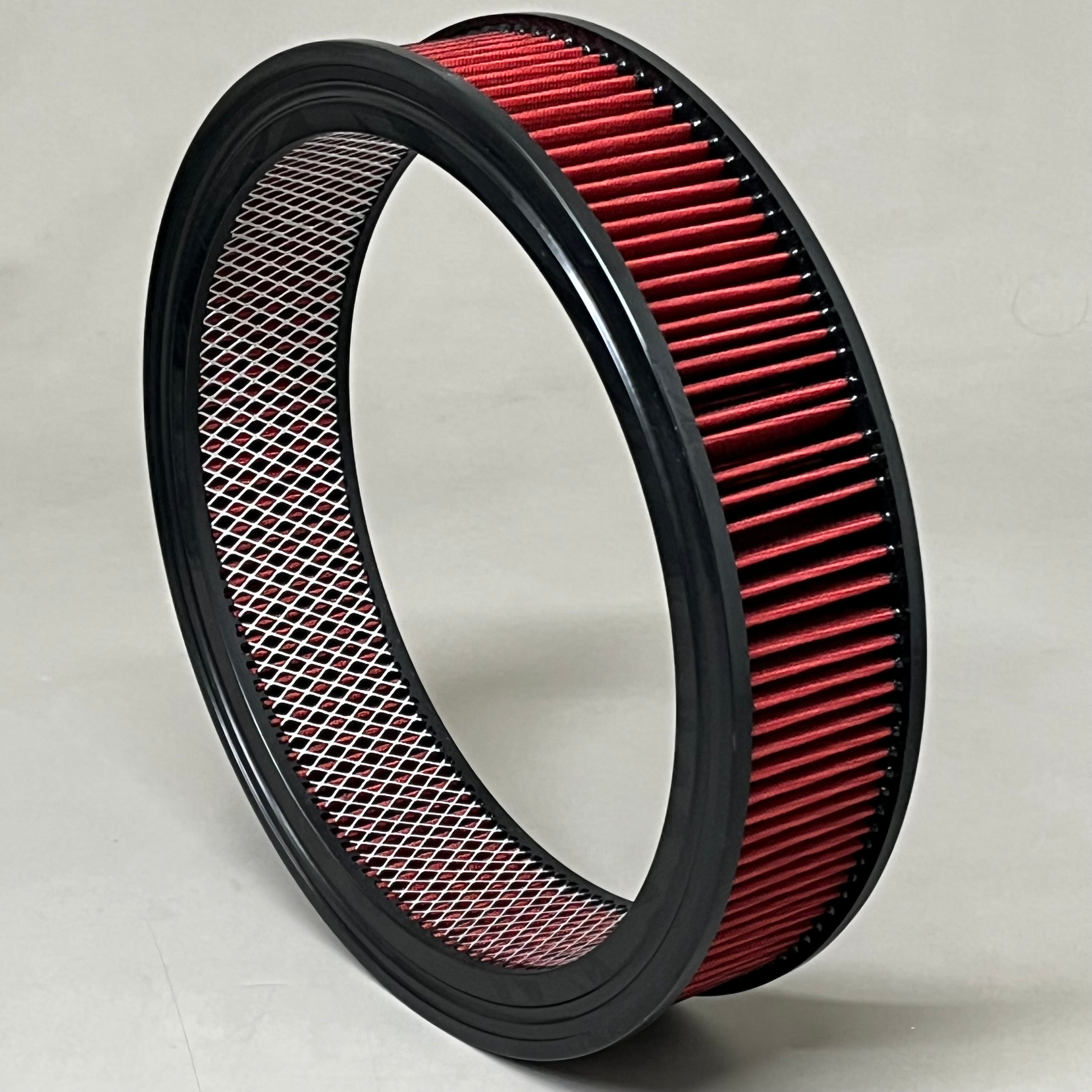 SPEEDMASTER Element Extreme Top Air Cleaner Kit 14"x3" Red/Chrome PCE104.1030.02