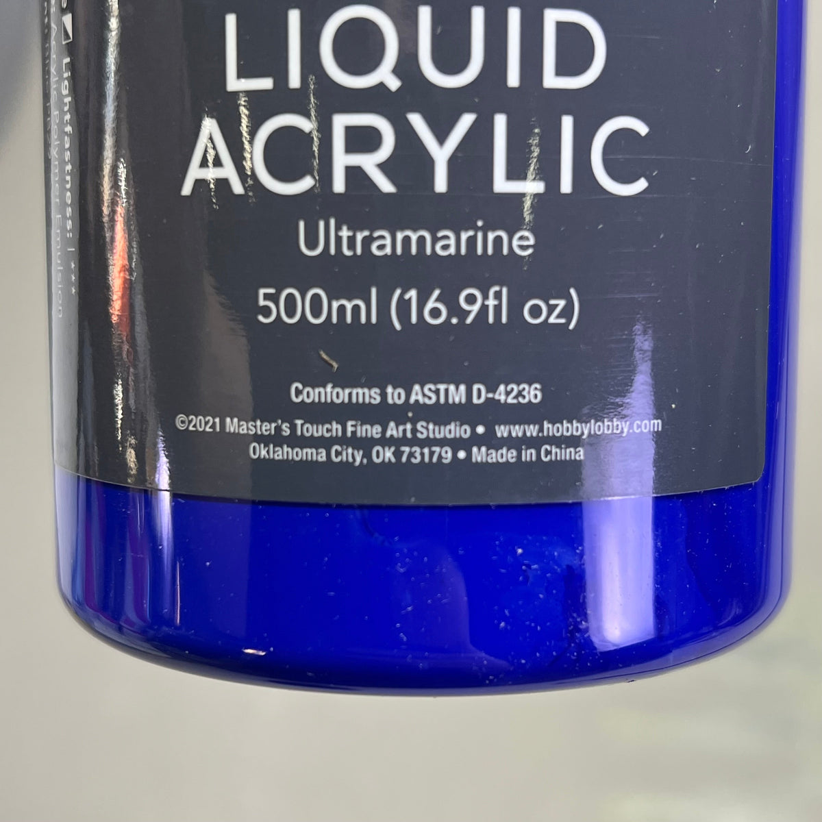 MASTERS TOUCH (2 PACK) Liquid Acrylic Artist Paint 16.9fl oz Ultramarine 1818988