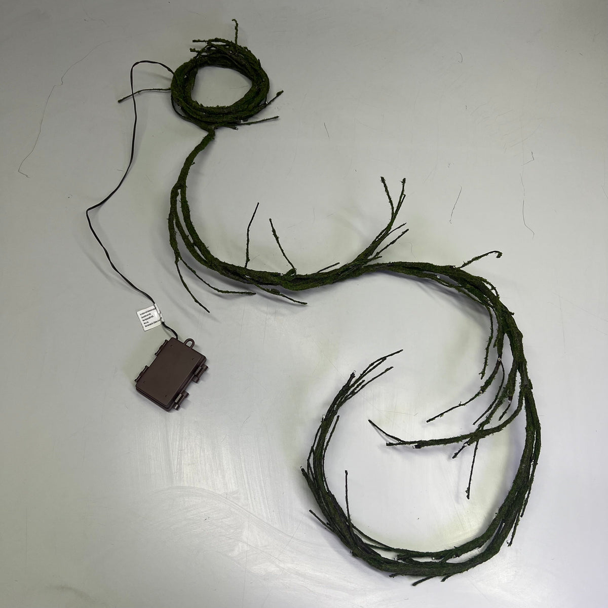 RAZ IMPORTS Lighted Mossy Garland Decoration W/ 48 White Lights 6' G4400906