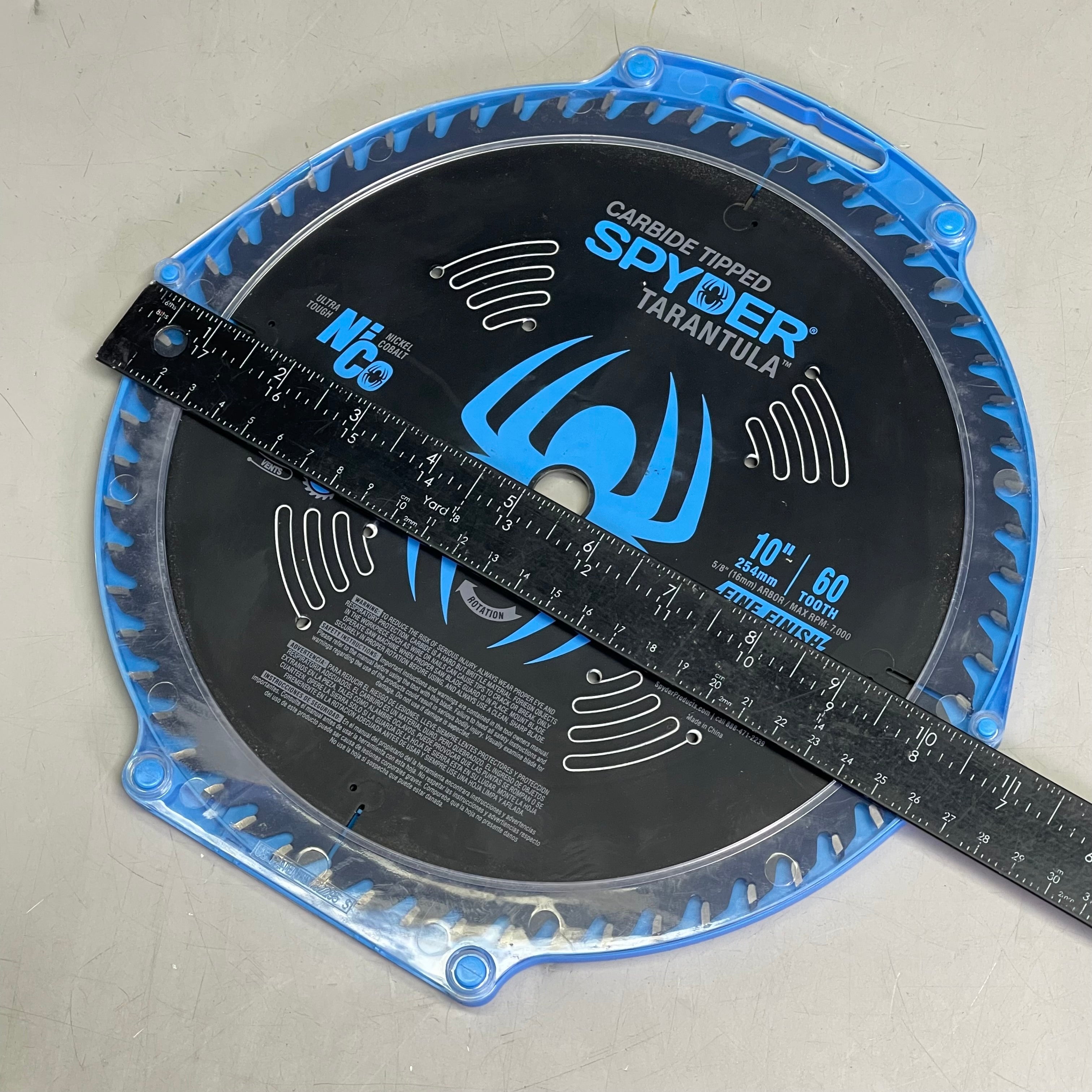 SPYDER Tarantula Fine Finish Circular Saw Blade 60-Tooth, 10" Black 13053