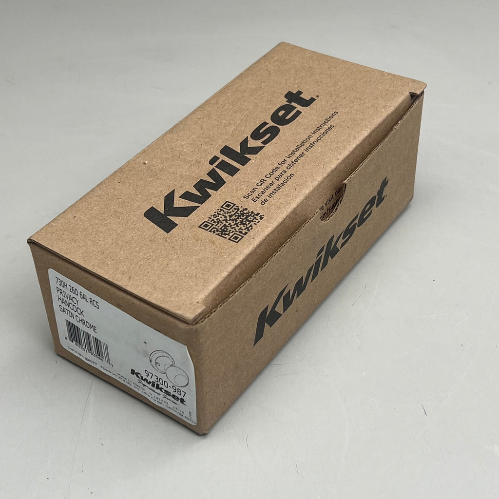 KWIKSET Privacy Hancock Door Knob 730H 26D Satin Chrome 97300987