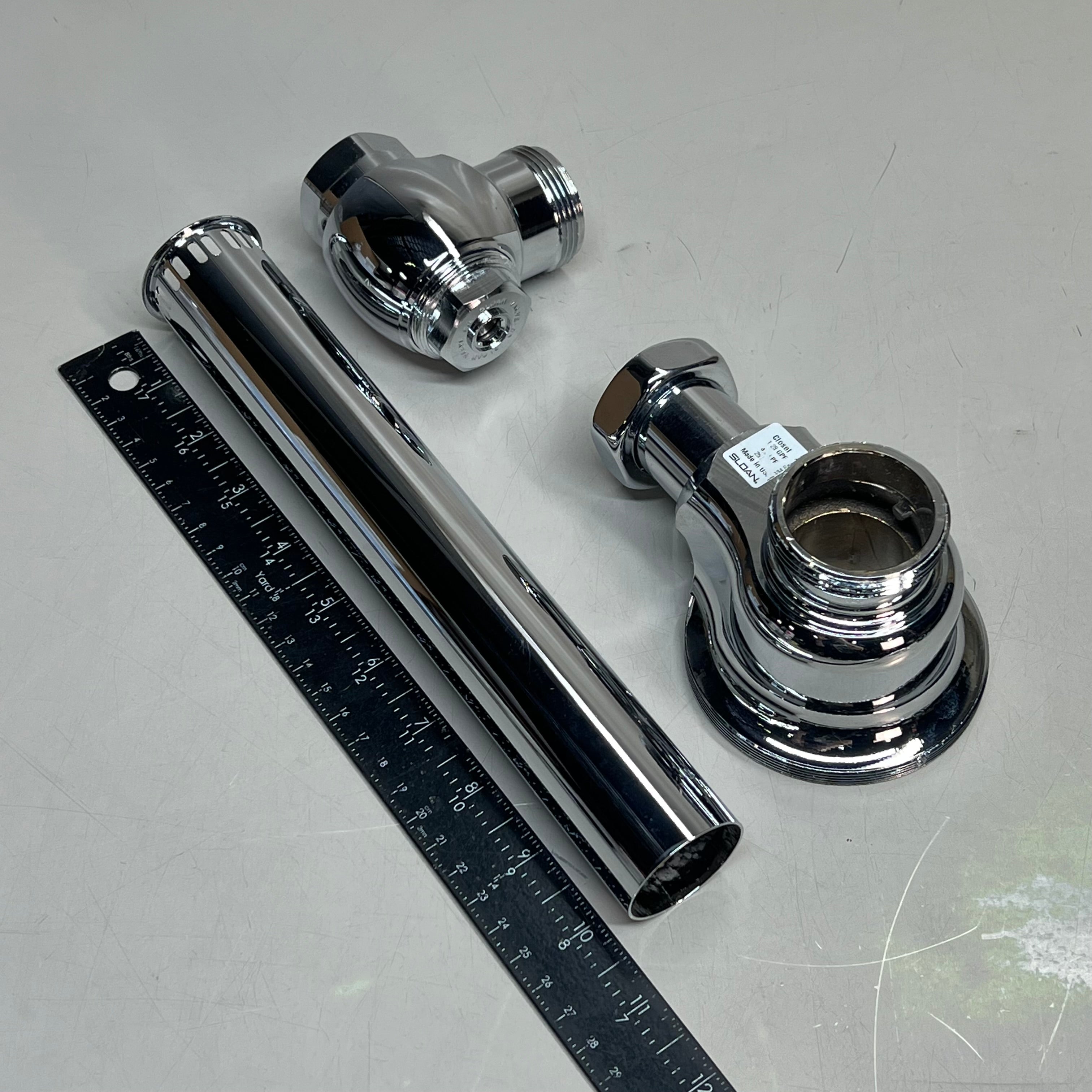 SLOAN OPTIMA PLUS Battery Powered Sensor Activated Flushometer Chrome 8111-1.28
