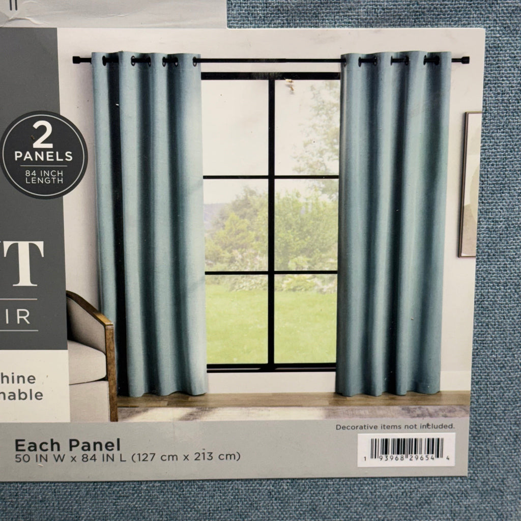 MEMBER'S MARK Window Panel Pair 100" W x 84" L, Blue