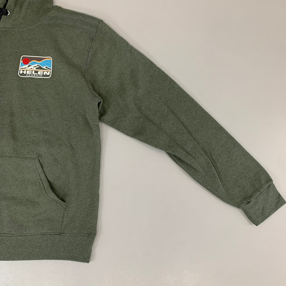 LONEROCK Helen Georgia Tie Hoodie Sz Medium Green