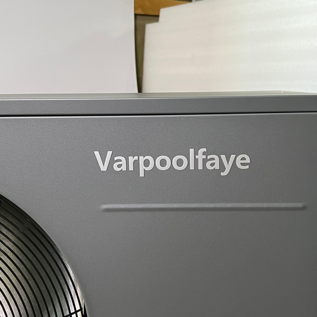 VARPOOLFAYE Air-Source Swimming Pool Heat Pump, Dark Grey KSPF-010L1UR1A2
