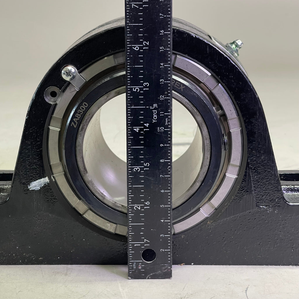 REXNORD Pillow Block Roller Bearing 3" Bore Diameter Cast Iron ZA8300