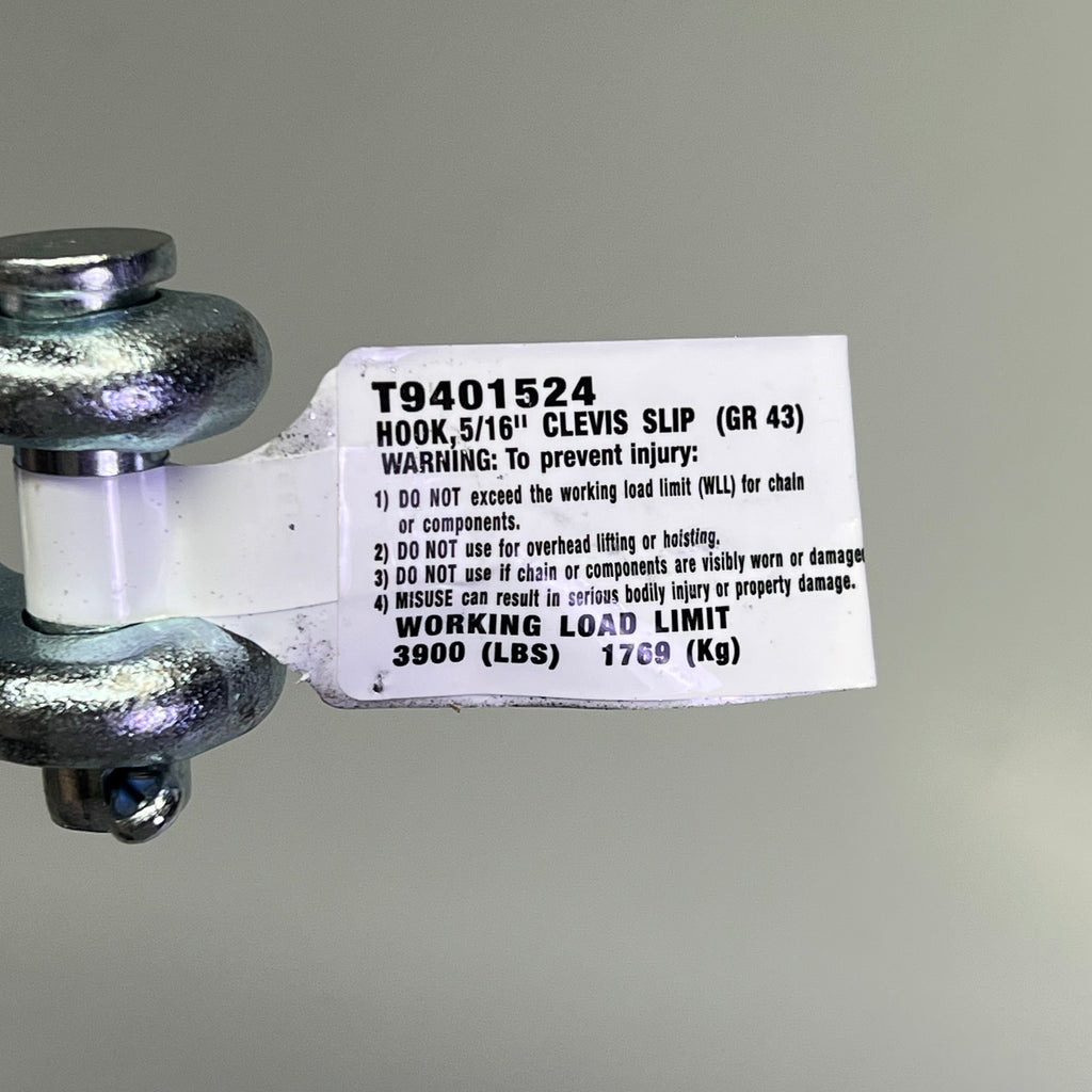 CAMPBELL (5 PACK) Zinc Clevis Slip Hook 3900lb Working Load 5/16" T9401524