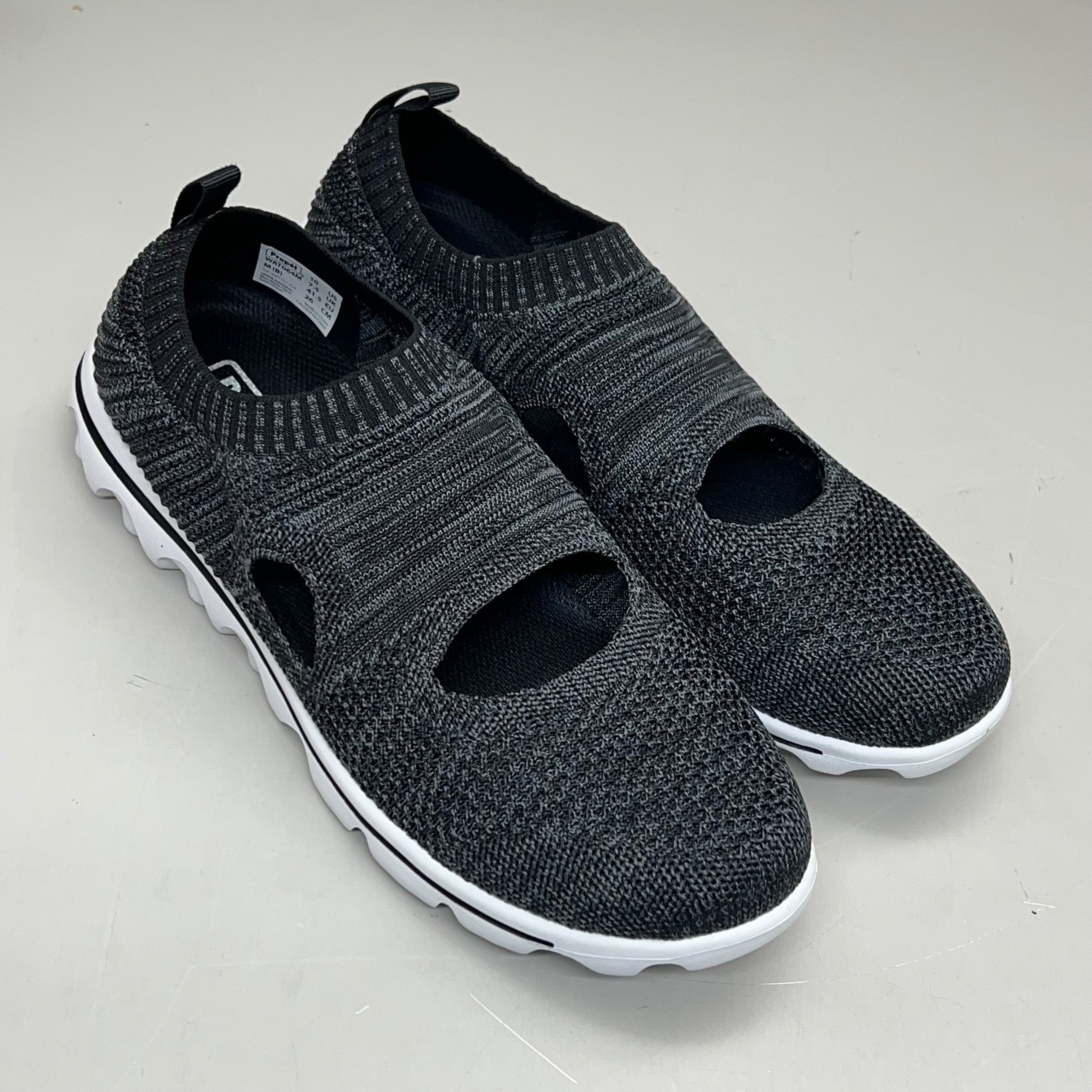 PROPET Travel Activ Avid Knit Shoe Women's Sz 9.5 Width M(B) Black WAT064M