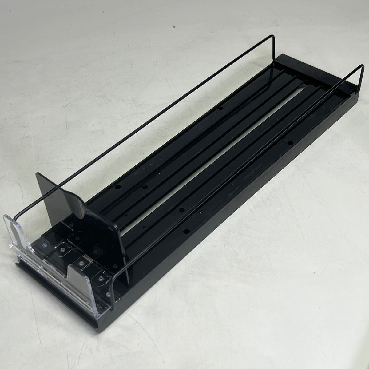 STEPHEN GOULD CORP (4 PACK) Slim Line Double Pushers Tray With Bed Black SG409