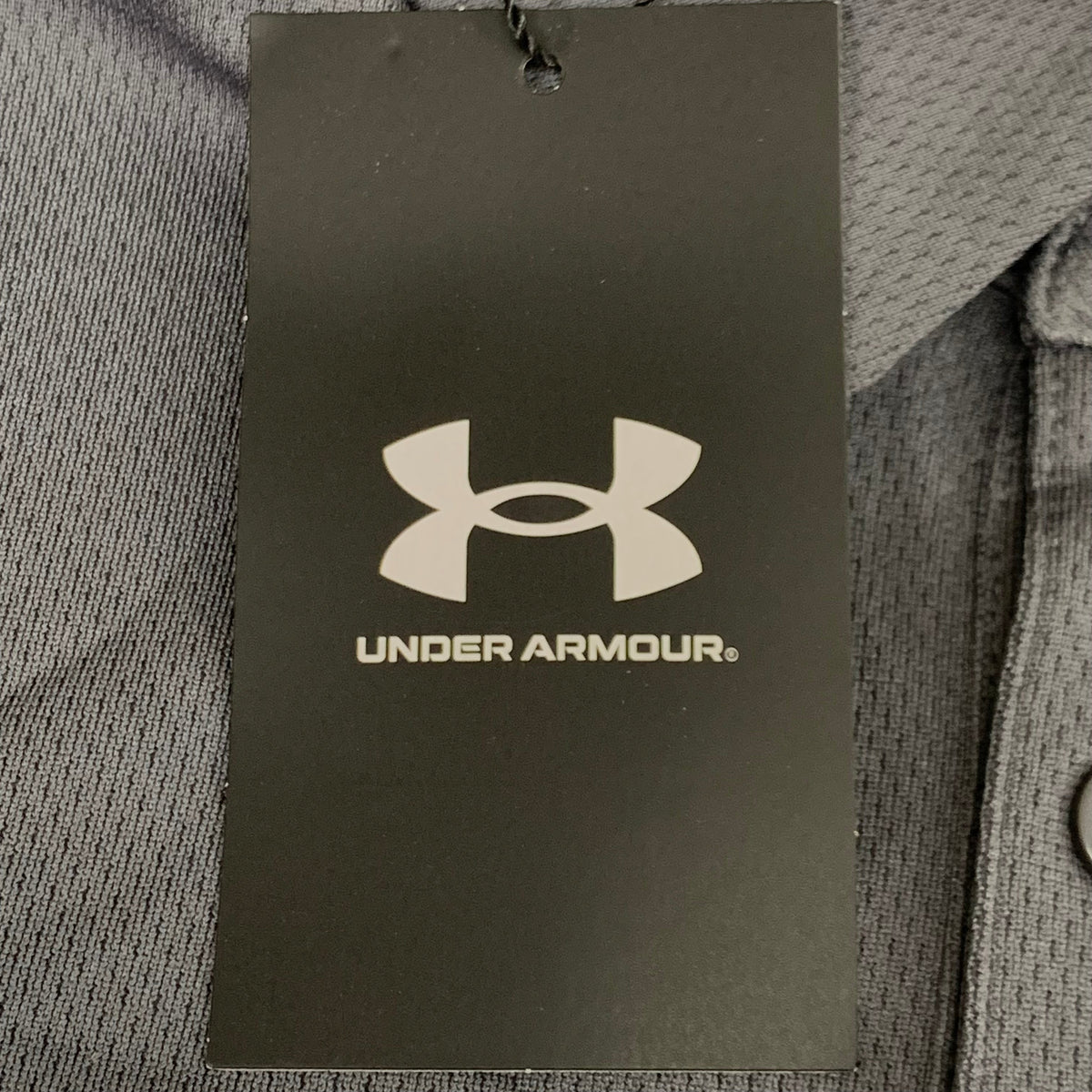 UNDER ARMOUR UA Team Tech Polo Loose Light & Moisture Wicking Men's Sz L Grey
