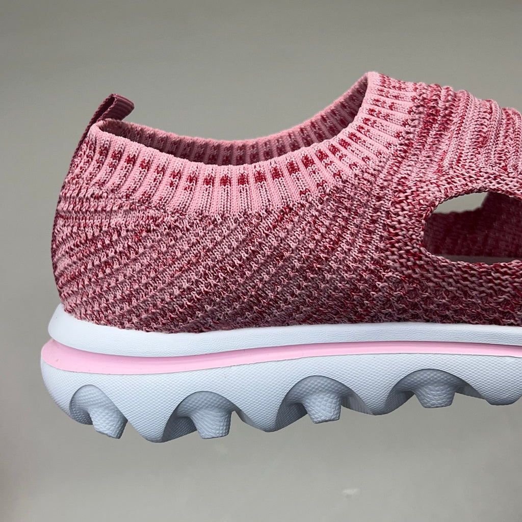 PROPET Travel Activ Avid Knit Shoe Women's Sz 8.5 X WIDE (2E) Pink/Red WAT064M