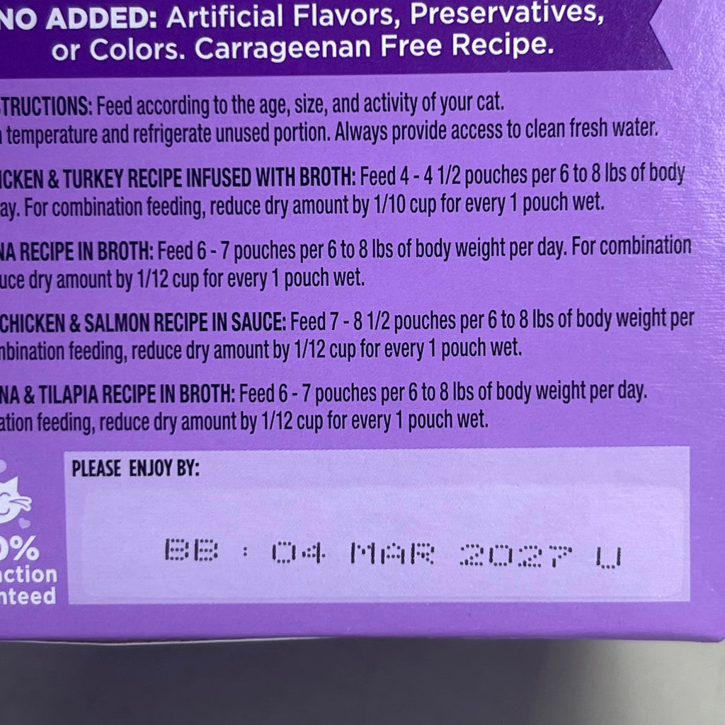 WELLNESS (3 PACK) Appetizing Entrees Seafood & Poultry Wet Cat Food BB 03/27
