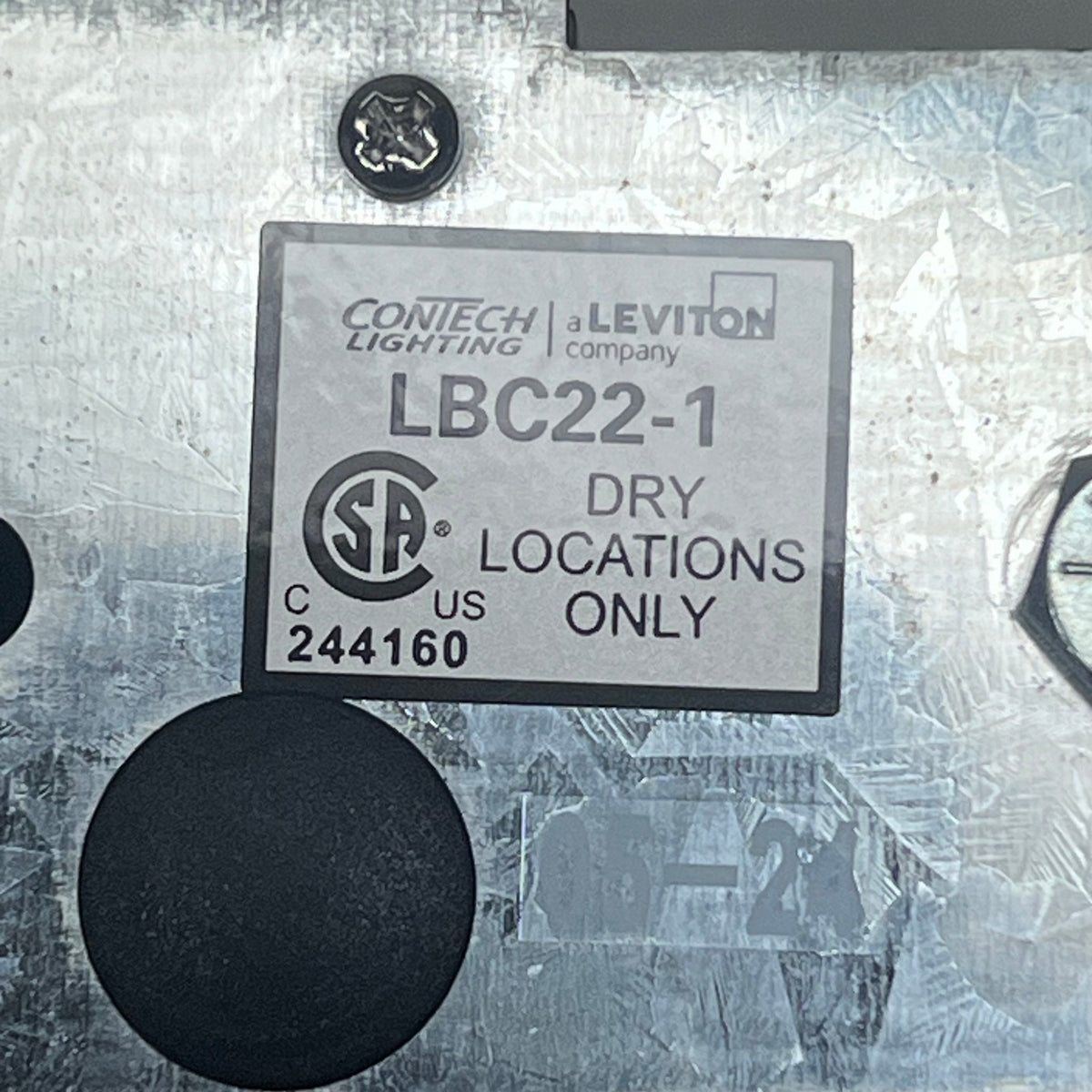 CONTECH (2 PACK) Leviton Lux Beam Connector Track System Black Finish LBC22-1-B