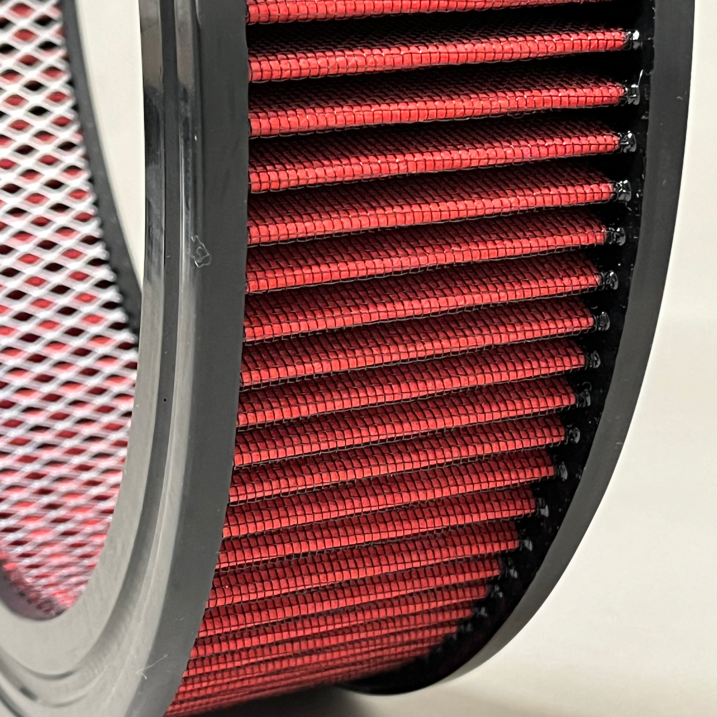 SPEEDMASTER Element Extreme Top Air Cleaner Kit 14"x3" Red/Chrome PCE104.1030.02