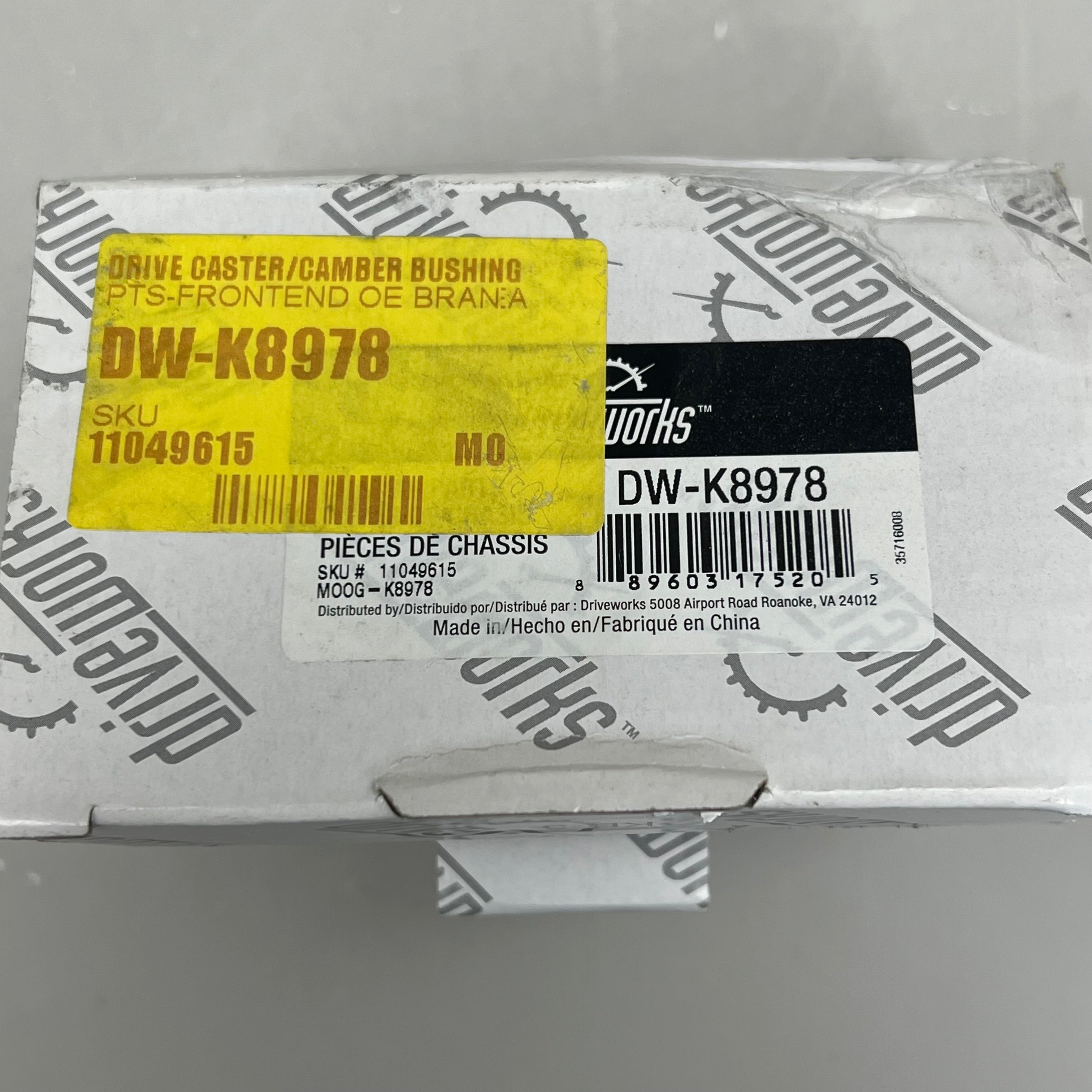 MOOG Drive Works Front Camber Bushing 2 Degree Alignment Change for Ford K8978