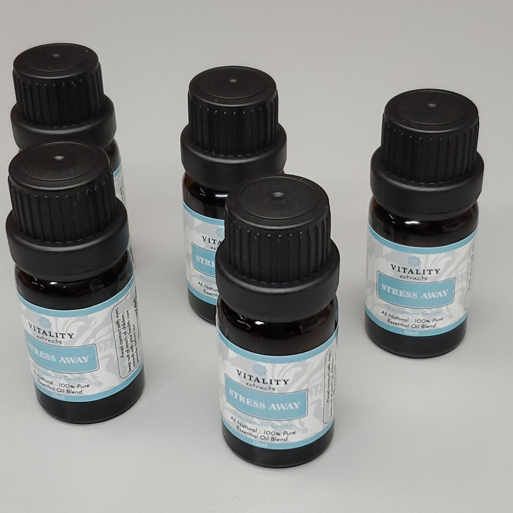 VITALITY 5 PK! Stress Away Essential Oil 10ml Amber