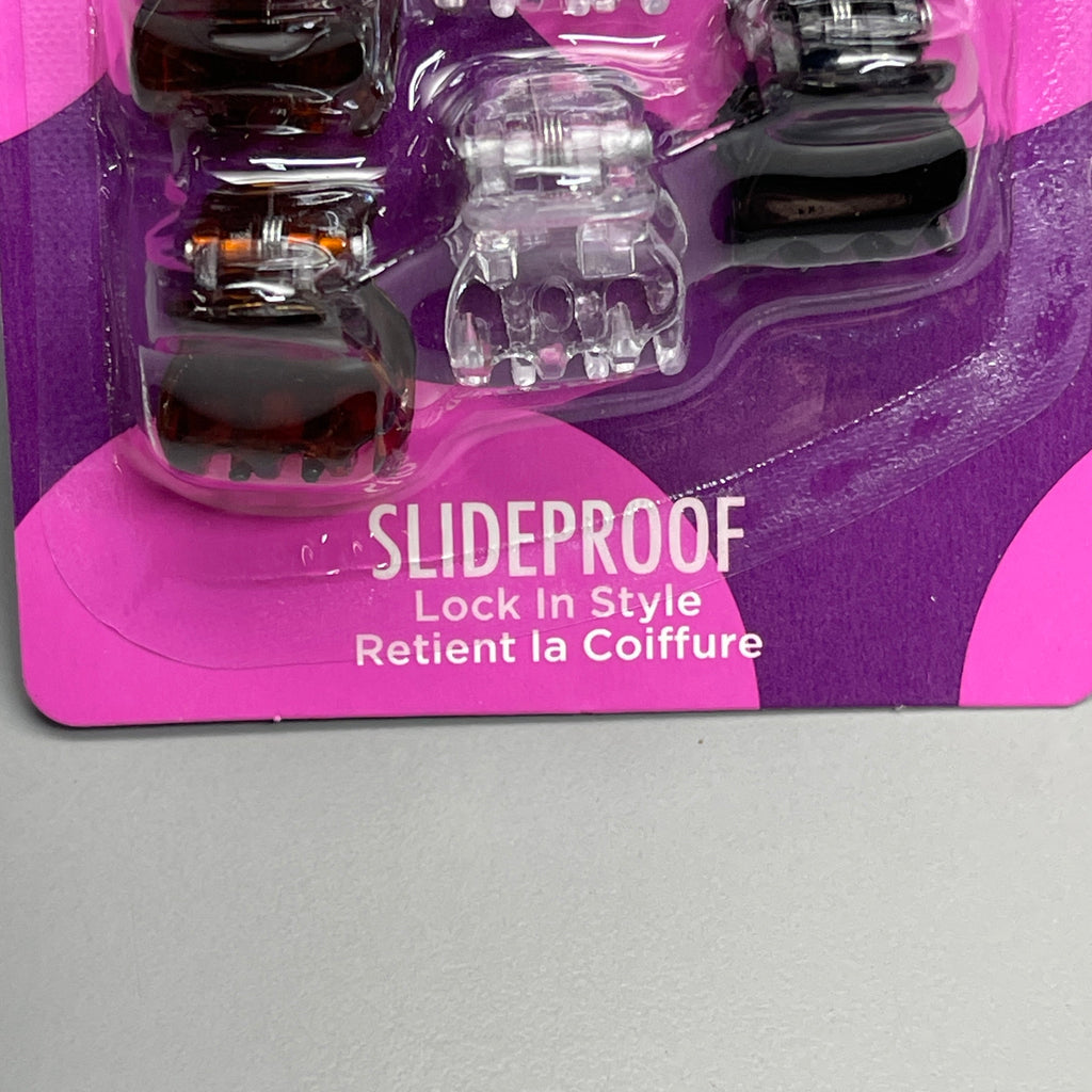 GOODY Mini Claw Hair Clips 15 CT Black/Brown/Clear 3000136 (New)