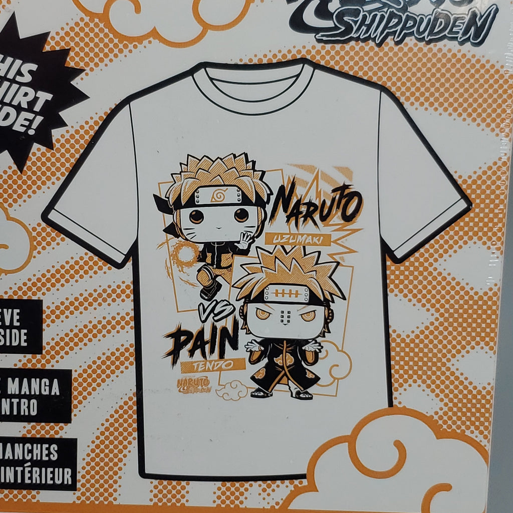 FUNKO Pop Naruto Shippuden Unisex T-Shirt SZ M Naruto vs Pain Boxed Tee
