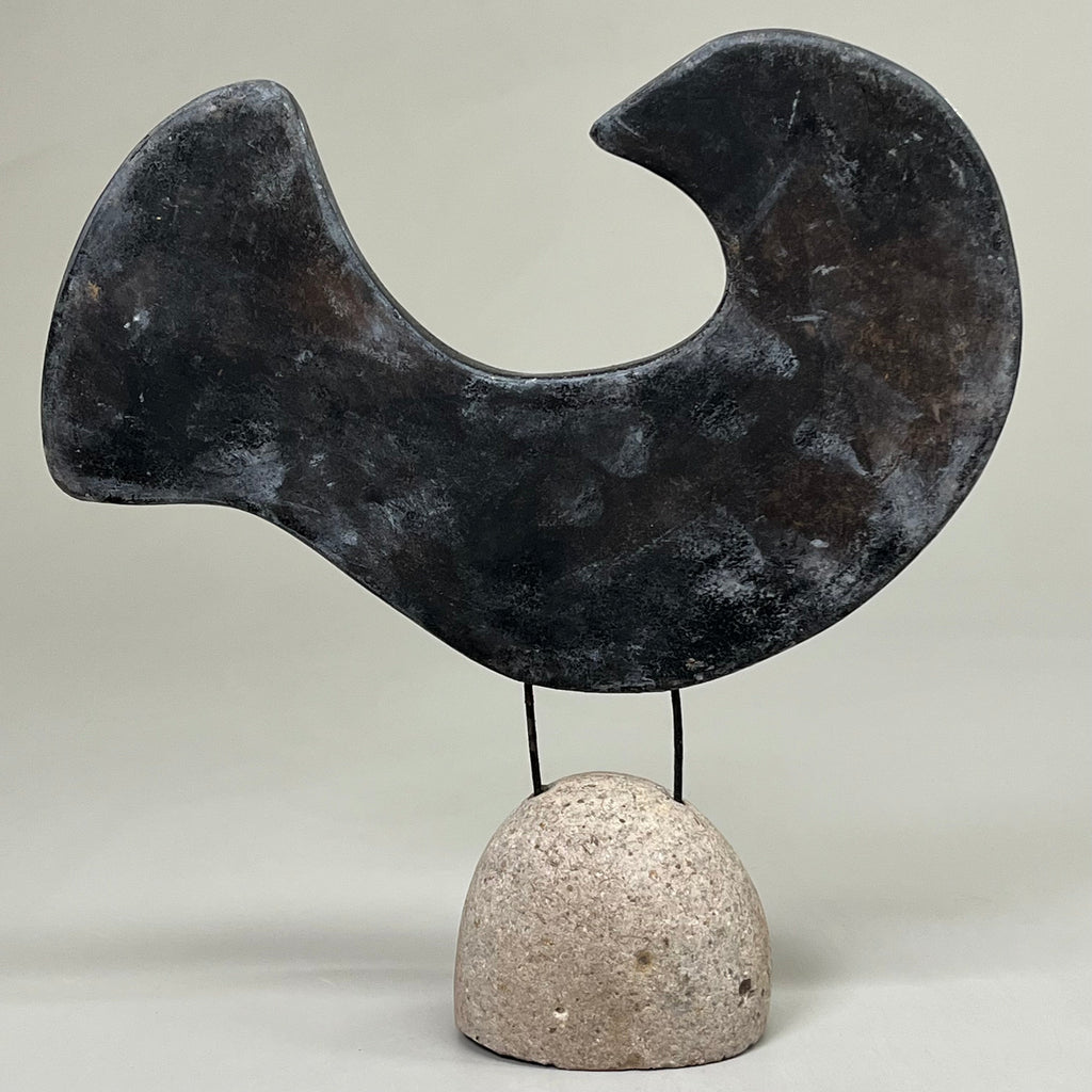 BLACK FOREST Set of 2 Clay Lenca Bird Desktop Decor
