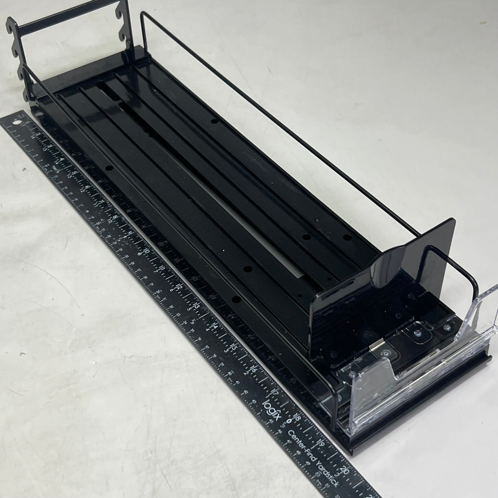 STEPHEN GOULD CORP (4 PACK) Slim Line Double Pushers Tray With Bed Black SG409