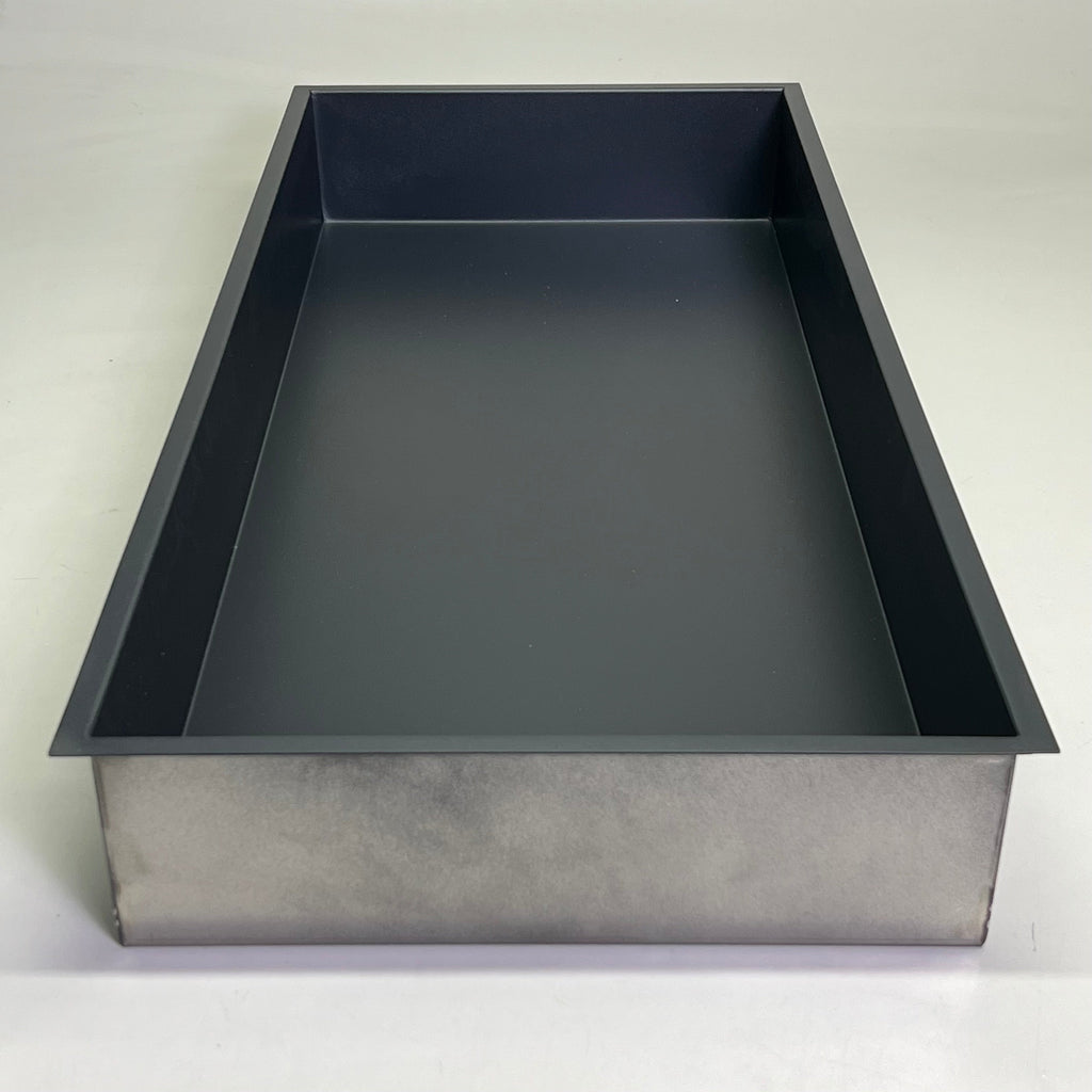 SAMUEL MUELLER Recessed Horizontal Shower Storage Pod Sz 34.5", Matte Black