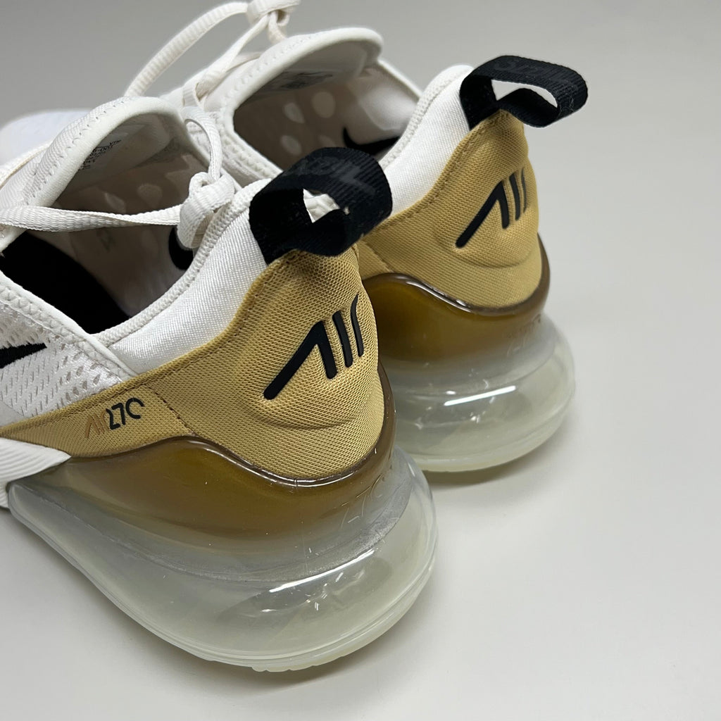 NIKE W Air Max 270 Mesh Shoes Women's Sz 8 White Gold DZ77736 001 New Other