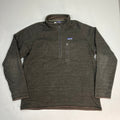 PATAGONIA Quarter Zip w/ Pocket 100% Polyester Jacket Men's Sz XL Brown (Used)