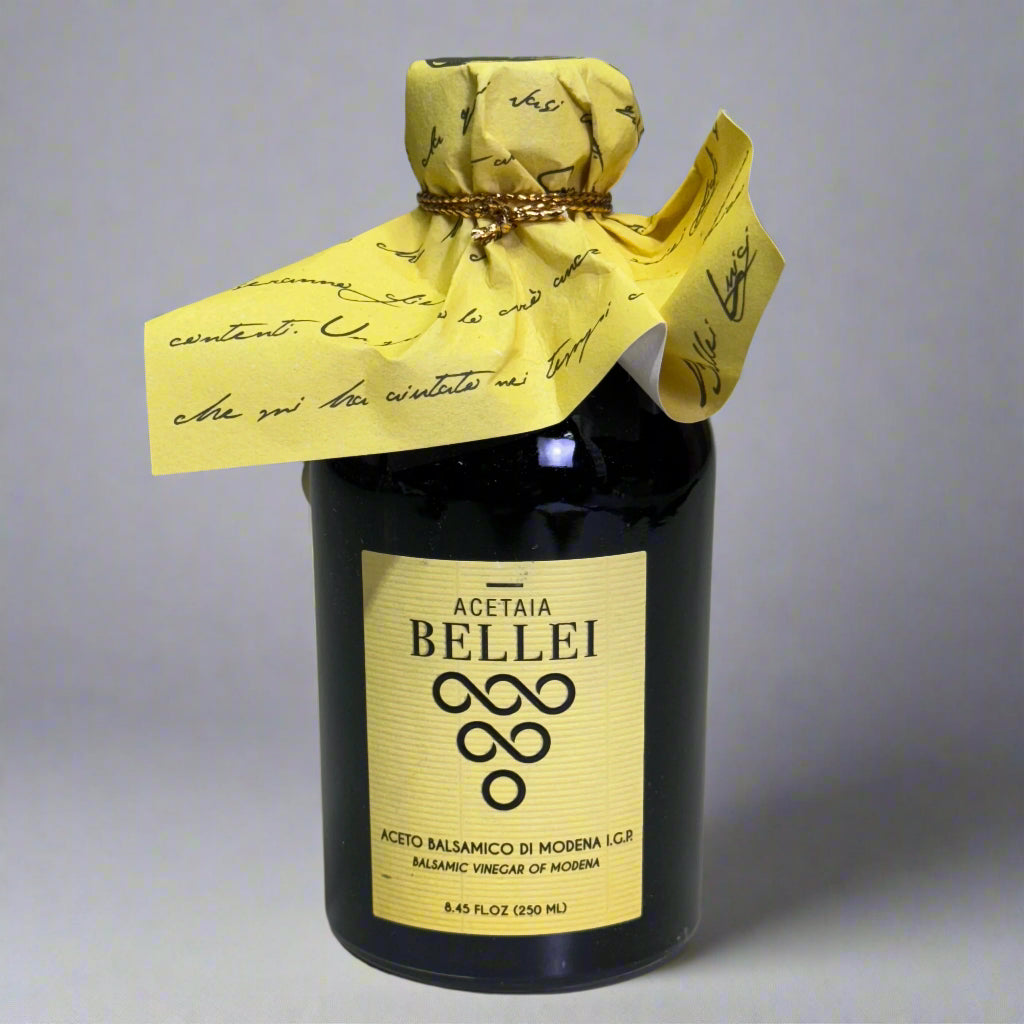 BELLEI Aged Balsamic Vinegar of Modena Sz 8.45 fl oz, Precious Yellow