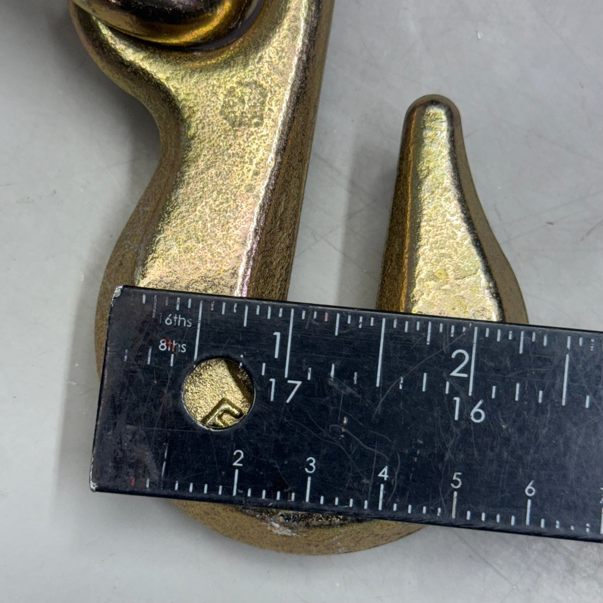 FORGED G70 Transport Chain With Clevis Hooks 3.5" X 2", Golden