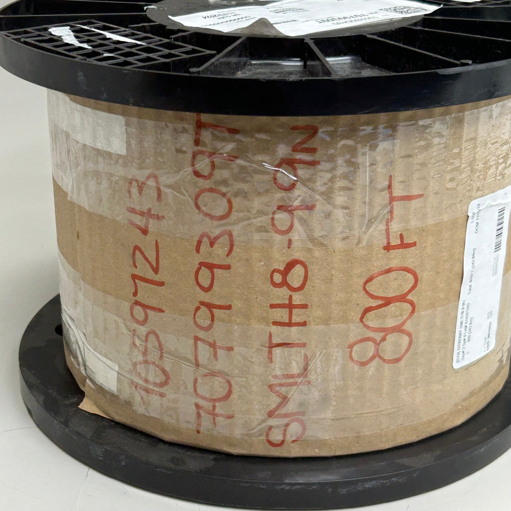CARLISLE 2 Single COND Braided Tin Coated Copper Wire   8AWG, 800'  White SMLTH8-9