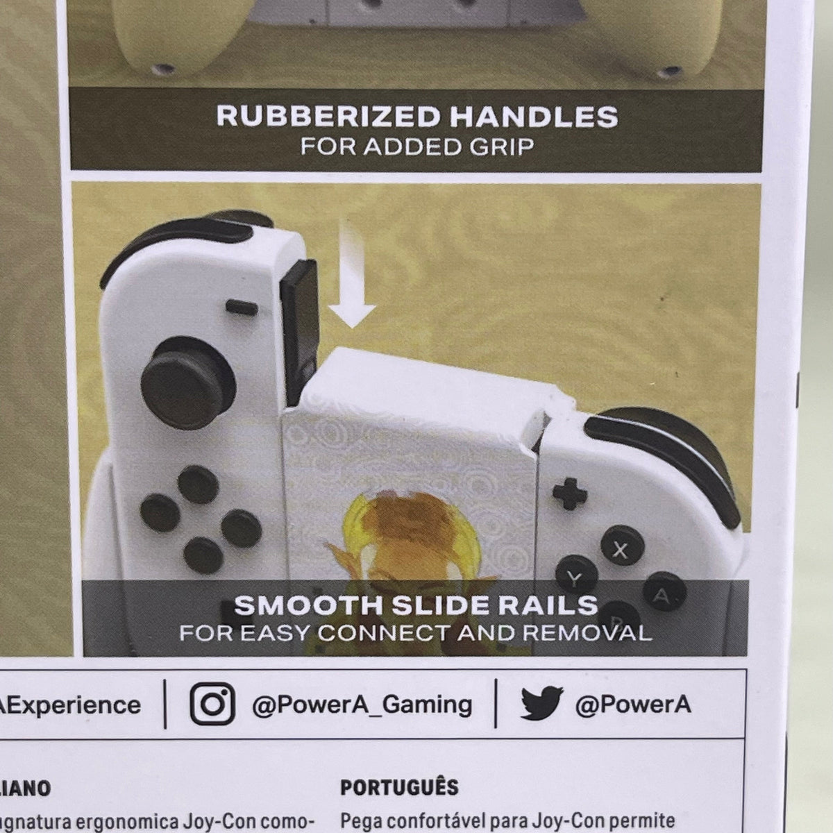 NINTENDO Joy-Con Comfort Grip ONLY Legend Of Zelda Authentic White NSAC0059-01