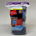 HANES (6 PACK) Men's Boxer Briefs Sz M 32-34" Black/Blue/Grey MKCB06