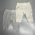 CARTERS (SET OF 2) Cotton Jogger Pants Baby's 9M Heather Grey/Ivory 1S992310