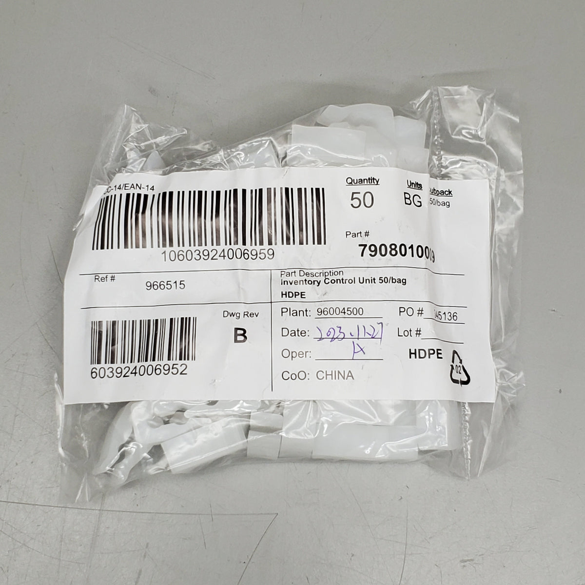 SIFFRON 1000 CT! Peg Hook Stoppers Inventory Control Clips 7908010009