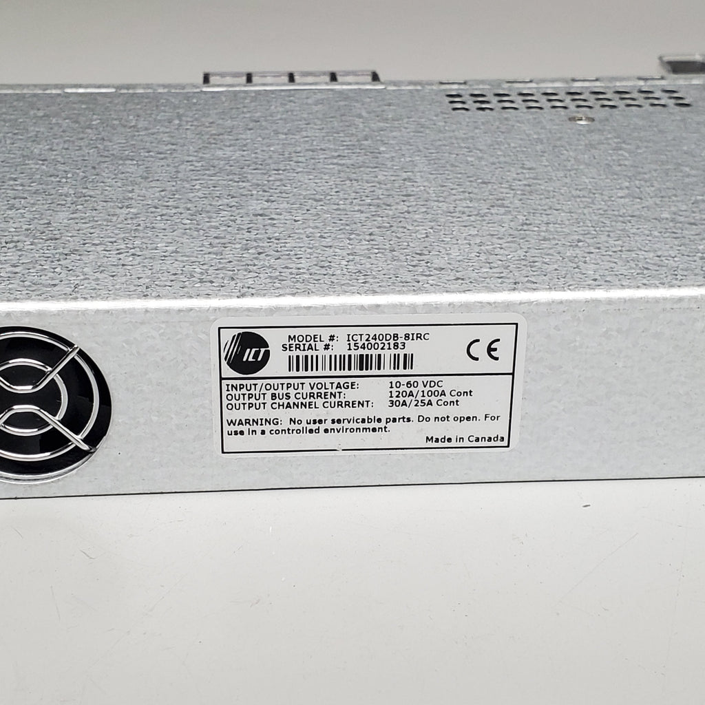 ICT Dual Bus DC Load Distribution Panel S3 ICT240DB-8IRC
