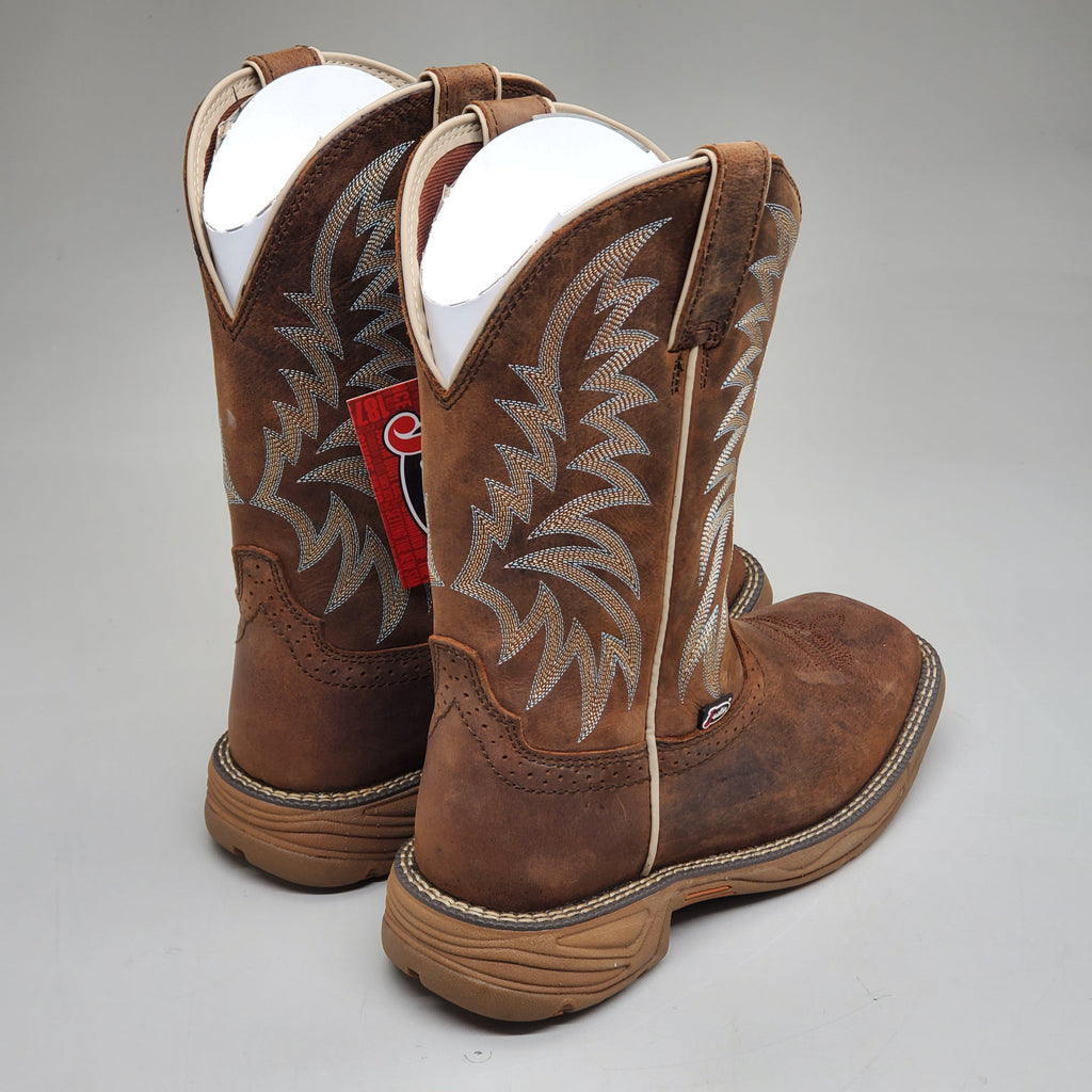 Justin Rush Hickory Brown Water Buffalo Boot Style #SE7400 Size Mens 8.5 EE