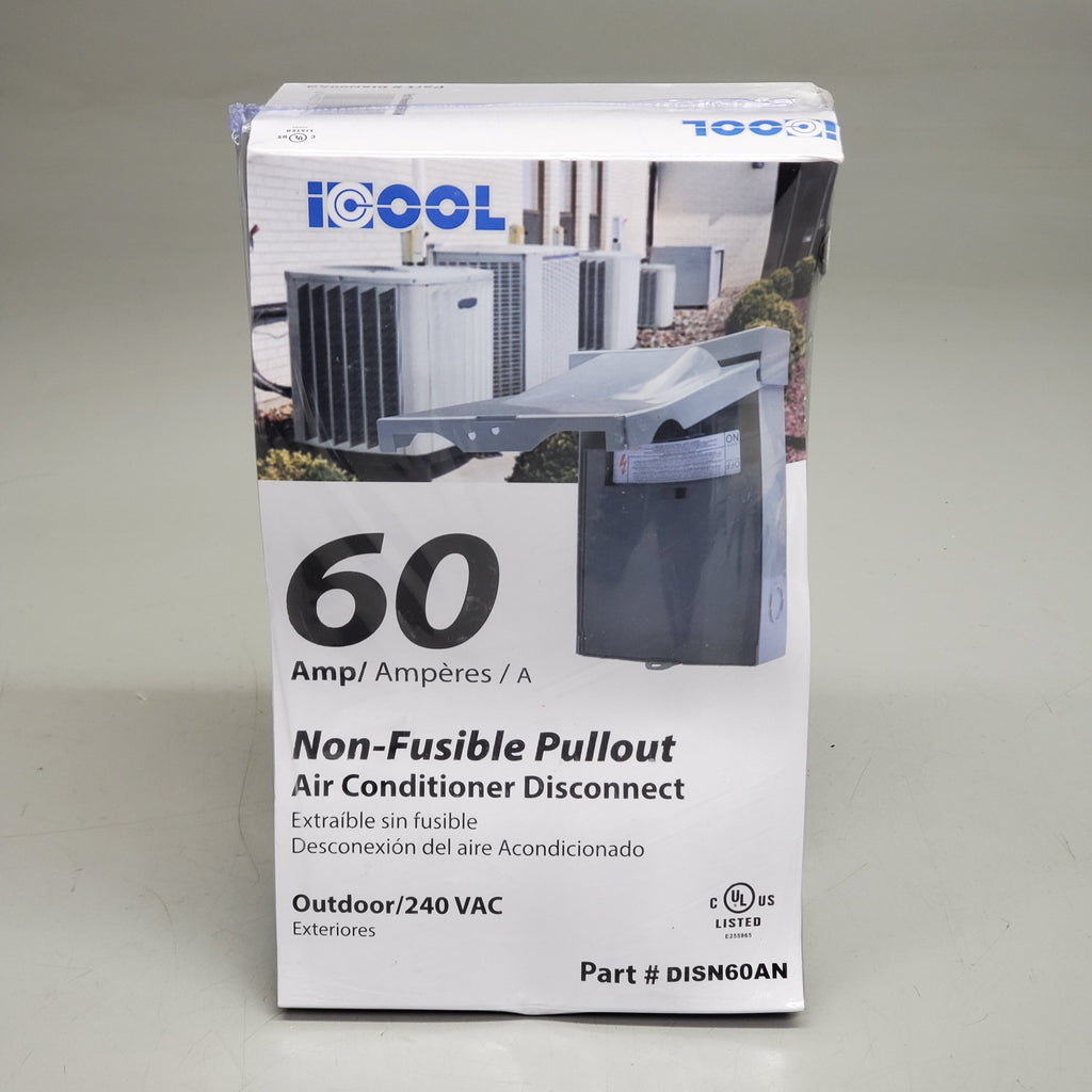 ICOOL Non-Fusible Pullout Air Conditioner Disconnect 60Amp DISN60AN