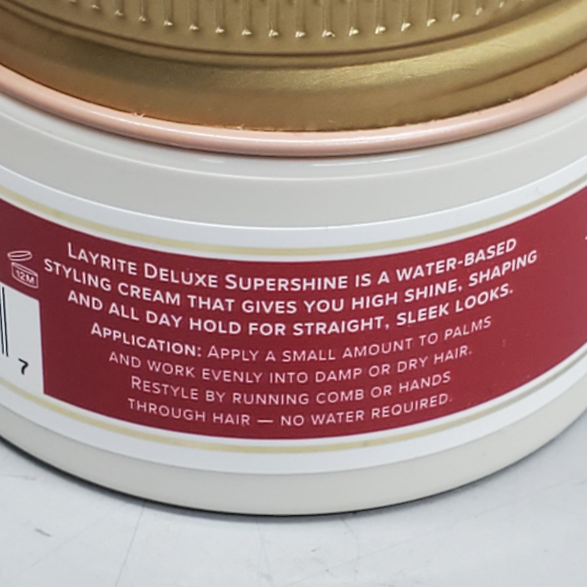 LAYRITE DELUXE Hair Supershine Cream 1.5 oz Medium Hold High Shine Water Soluble