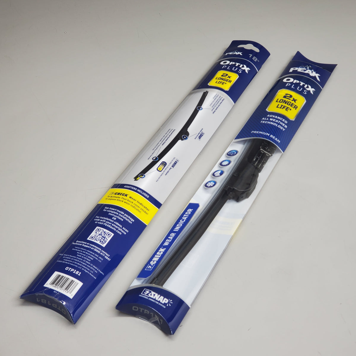 PEAK Optix Plus Beam Windshield Wiper Blades 18" OTP181 2x Longer Life